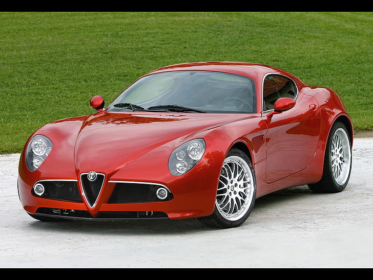 Alfa Romeo 8C Competizione, alfa romeo 8c comp hr_manu, mobil, Wallpaper HD