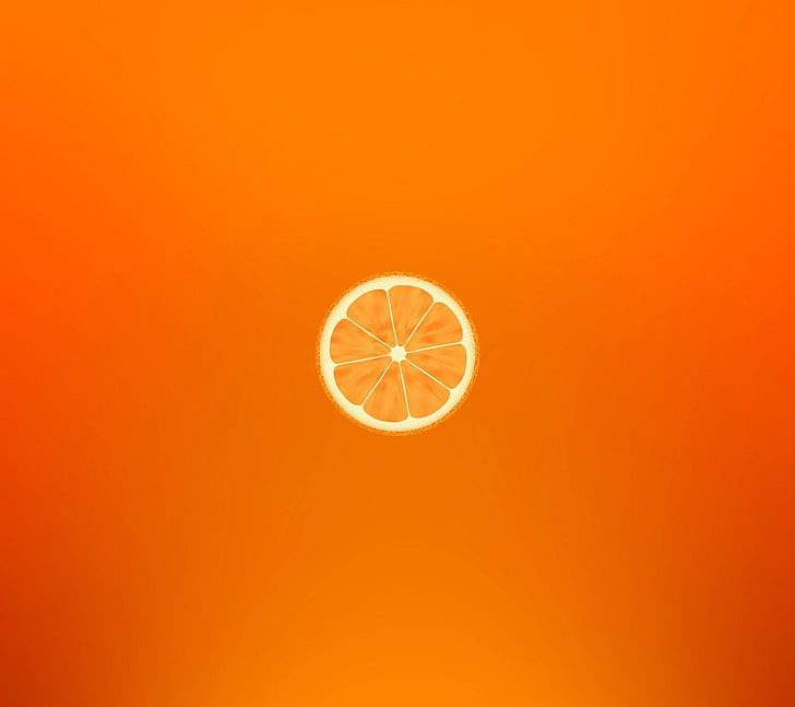 orange, minimalisme, orange (fruit), Fond d'écran HD