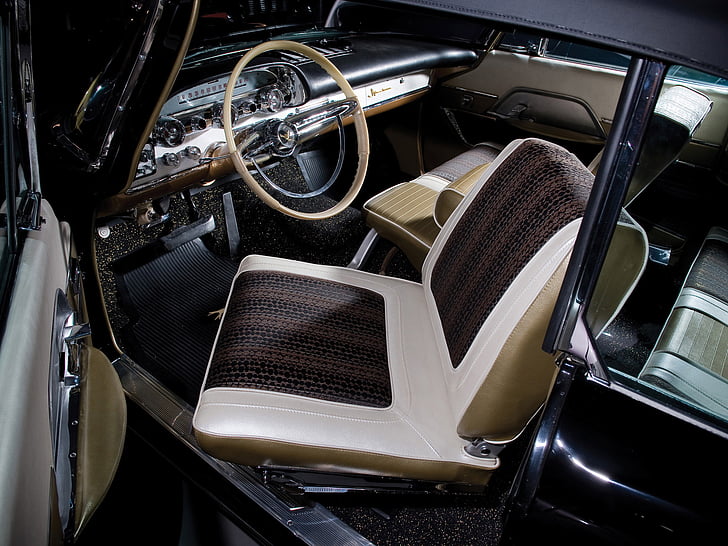 1959, petualang, convertible, desoto, interior, mewah, retro, Wallpaper HD