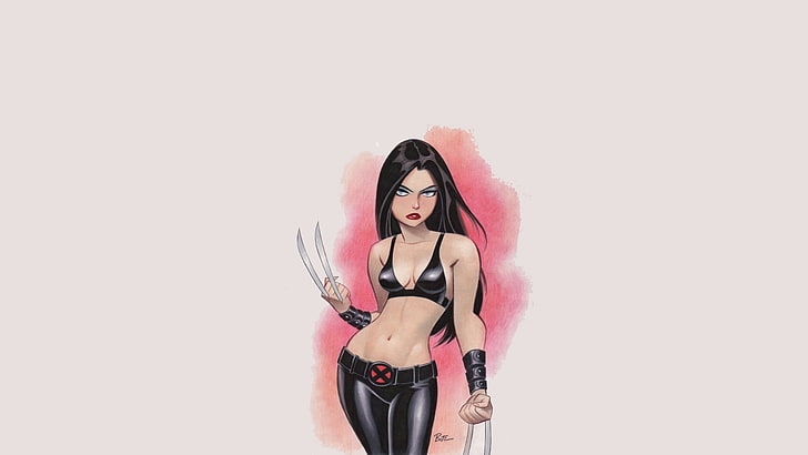 X-Men personaggio illustrazione, ragazza, meraviglia, x-men, fumetti, X-23, Laura Kinney, Sfondo HD