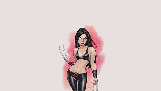 Ilustracja postaci X-Men, dziewczyna, cud, x-men, komiksy, X-23, Laura Kinney, Tapety HD HD wallpaper