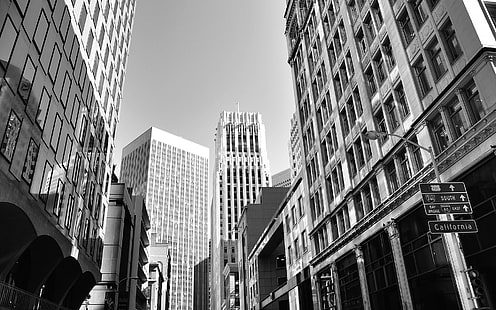 黒、建物、フランシスコ、サン、高層ビル、白、 HDデスクトップの壁紙 HD wallpaper