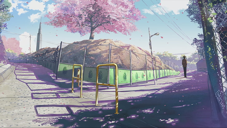 5 centimètres par seconde, Makoto Shinkai, anime, Fond d'écran HD