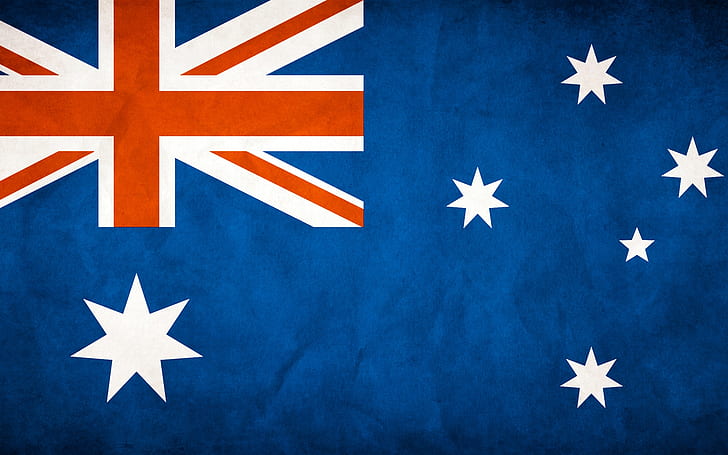 Australiens flagga, flagga, bakgrund, HD tapet