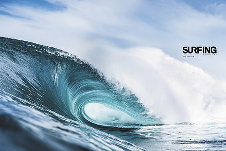 surfistas, olas, agua, revista SURFER, Fondo de pantalla HD HD wallpaper
