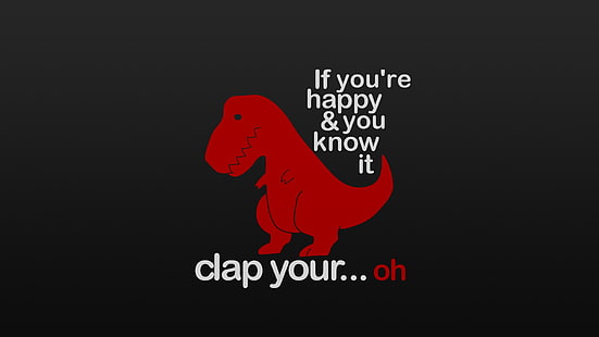 赤い恐竜のミーム、ユーモア、 HDデスクトップの壁紙 HD wallpaper