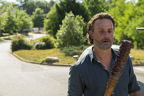 The Walking Dead, Rick Grimes, Andrew Lincoln, Temporada 7, Fondo de pantalla HD HD wallpaper