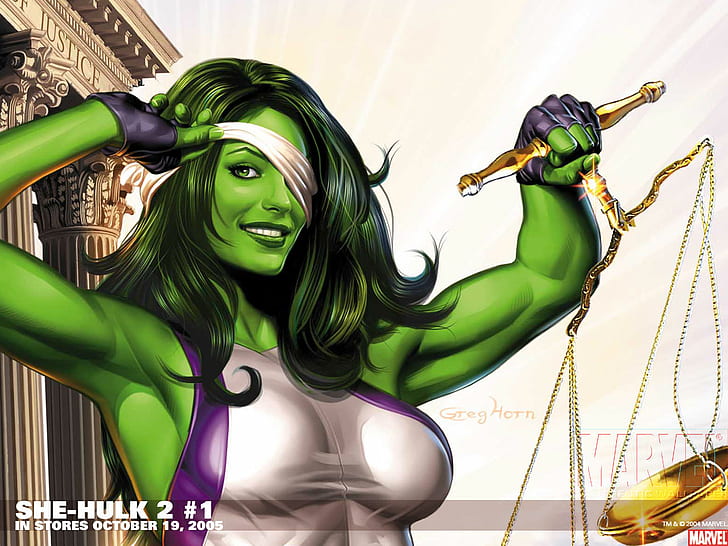 She Hulk HD ، كاريكاتير ، الهيكل ، هي، خلفية HD
