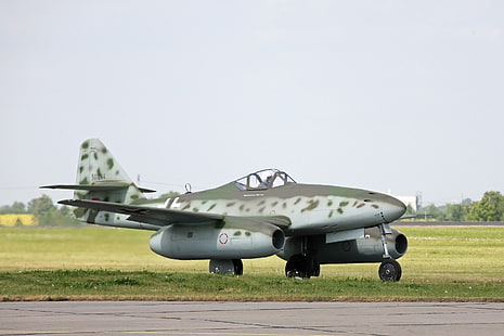 Me262, Zweiter Weltkrieg, Militärflugzeuge, Flugzeuge, Messerschmidt, Luftwaffe, Militär, Fahrzeug, HD-Hintergrundbild HD wallpaper