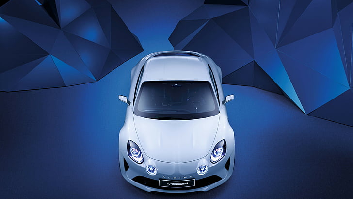 silver Lotus Elise, Renault Alpine Vision, Geneva Auto Show 2016, sport car, white, HD wallpaper