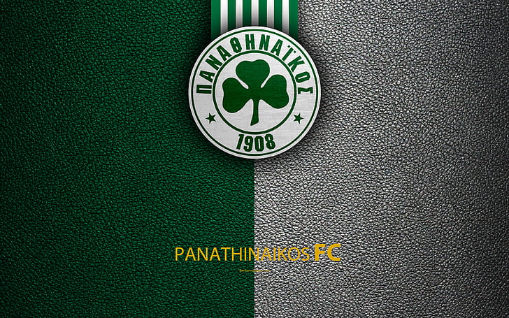 Fotboll, Panathinaikos F.C., emblem, logotyp, HD tapet