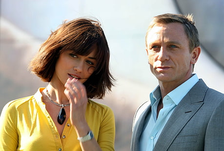 Movie, Quantum Of Solace, Daniel Craig, Olga Kurylenko, HD wallpaper HD wallpaper