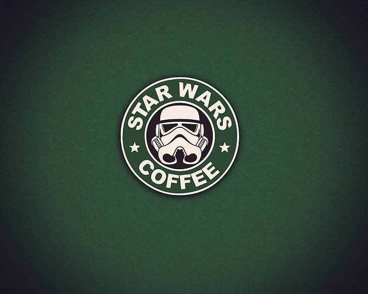 Star Wars Coffee signage, Star Wars, starbucks, logotipo, obra de arte, HD papel de parede