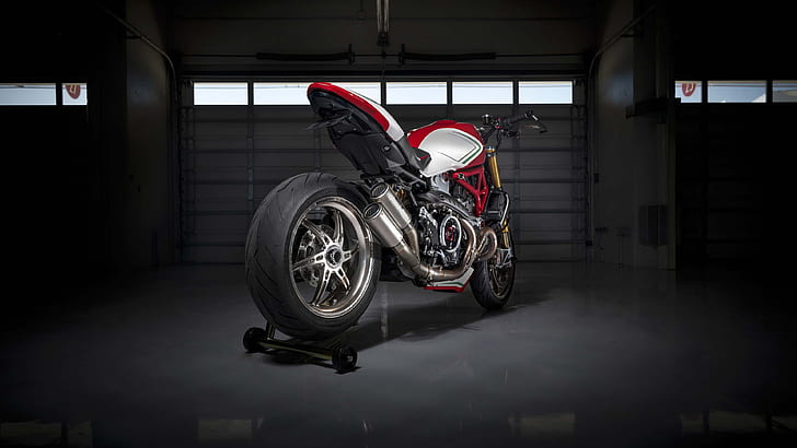 Ducati Monster 1200 Tricolore di Motovation 2019 4K, Ducati, Monster, 1200, 2019, Tricolore, Motovation, Sfondo HD