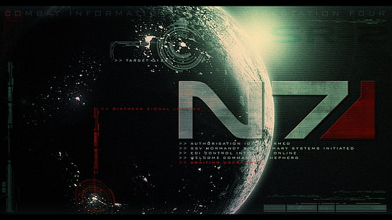 Mass Effect N7 HD, video game, efek, massa, n7, Wallpaper HD HD wallpaper