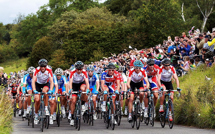 Surrey Cycle Classic, Londres, Jeux olympiques, Athelete, vélo, Fond d'écran HD