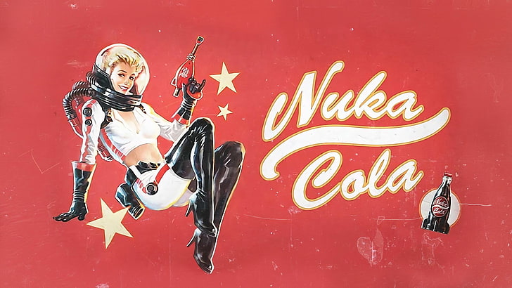 Nuka Cola, Nuka Cola, modele pinup, vintage, Fallout, Fallout 4, gry wideo, Tapety HD