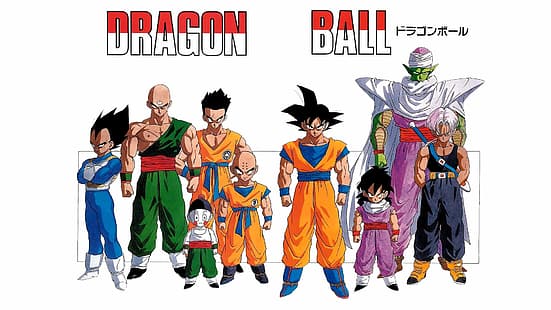 Dragon Ball, Dragon Ball Z, Vegeta, Piccolo, Tien Shinhan, Yamcha, Krillin, Son Gohan, Son Goku, troncs du futur, Trunks (personnage), Fond d'écran HD HD wallpaper