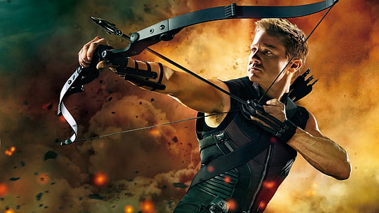 Hawkeye, Marvel-Comics, Die Rächer, Jeremy Renner, Clint Barton, Marvel Cinematic Universe, HD-Hintergrundbild HD wallpaper