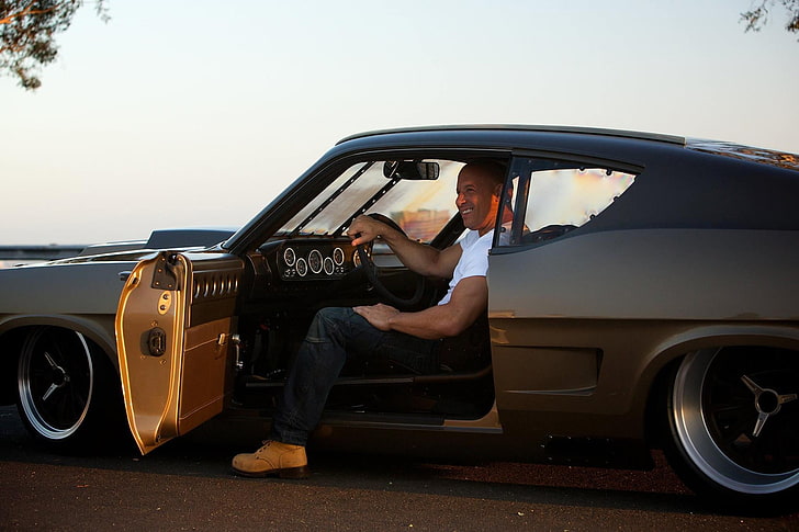Vin Diesel, Vin Diesel, car, HD wallpaper