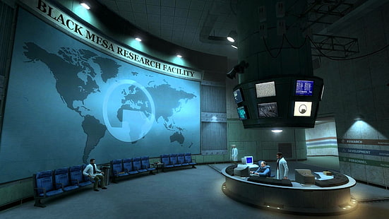 Half-Life, videogame, Black Mesa, ciano, HD papel de parede HD wallpaper