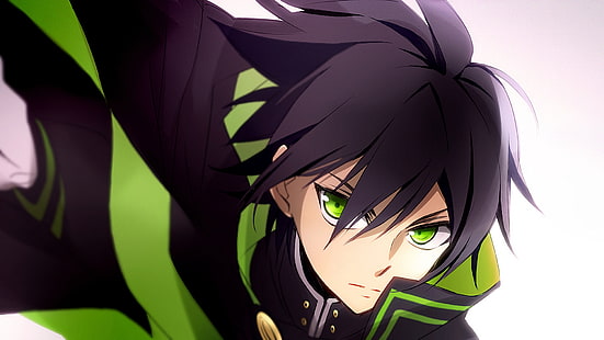Owari kein Seraph, Yuichiro Hyakuya, grüne Augen, Anime, HD-Hintergrundbild HD wallpaper