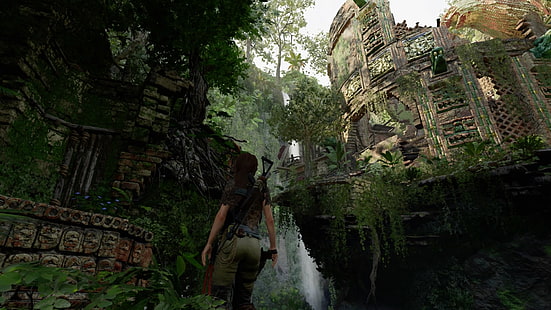 Lara Croft, Shadow of the Tomb Raider, PlayStation 4, jeux vidéo, Fond d'écran HD HD wallpaper