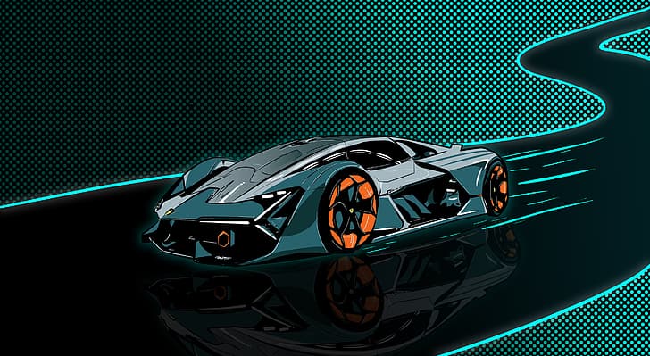 Lamborghini, Lamborghini Terzo Millennio, car, electric car, Hypercar, HD wallpaper