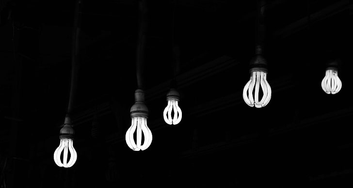 couple, darkness, few, hanging, lights, together, togetherness, HD wallpaper