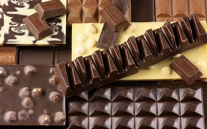 ช็อคโกแลตแท่งสีน้ำตาลช็อคโกแลตบาร์ขนม, วอลล์เปเปอร์ HD
