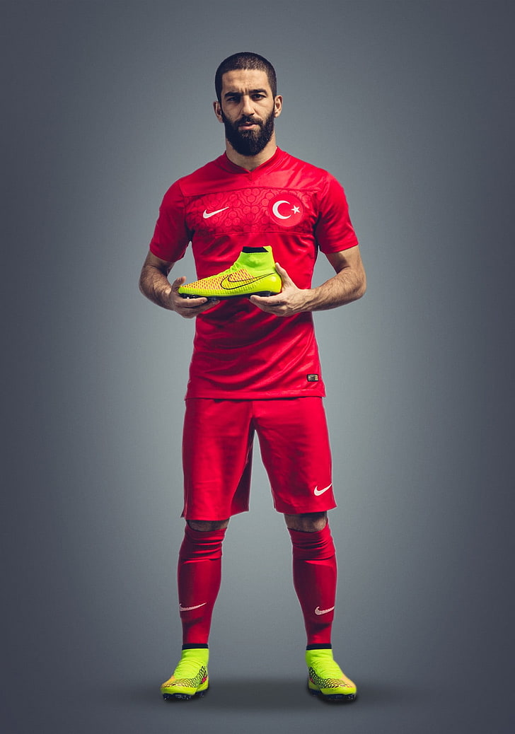 ชุดเสื้อฟุตบอล Nike สีแดงผู้ชายฟุตบอล Arda Turan Nike Mercurial, วอลล์เปเปอร์ HD, วอลเปเปอร์โทรศัพท์