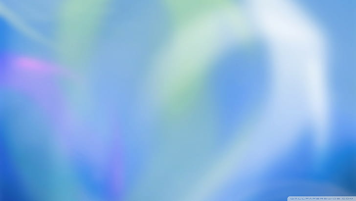Разноцветная голубоватая аврора, HD обои