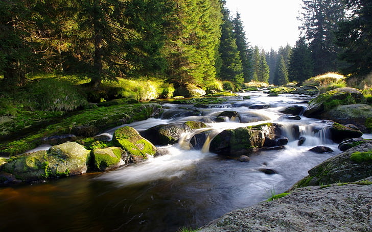 Landschaft, Fluss, Natur, Wasser, HD-Hintergrundbild
