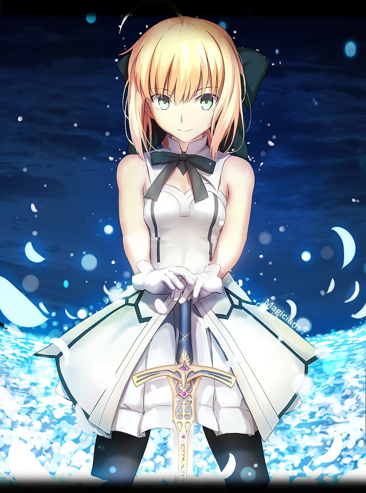 blonde weibliche Figur, Fate Series, Sabre Lily, HD-Hintergrundbild, Handy-Hintergrundbild