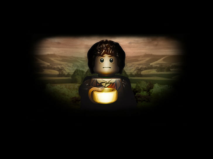 Władca Pierścieni, LEGO, Frodo Baggins, Tapety HD