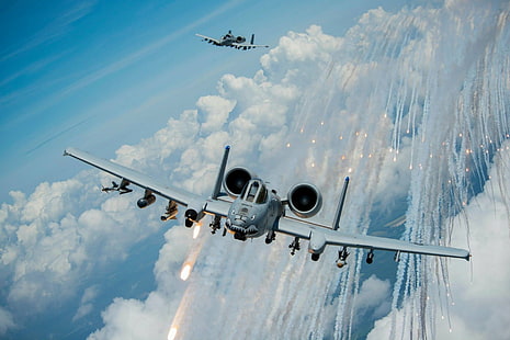 ジェット戦闘機、フェアチャイルド共和国A-10サンダーボルトII、 HDデスクトップの壁紙 HD wallpaper