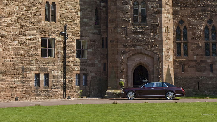 Bentley Mulsanne, château, voiture, Bentley, véhicule, Fond d'écran HD
