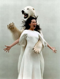bjrk kutup ayıları 1600x2082 hayvanlar ayılar HD sanat, kutup ayıları, Björk, HD masaüstü duvar kağıdı HD wallpaper