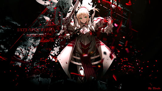 Mordred（Fate / Apocrypha）、Fate / Apocrypha、Sabre、アニメの女の子、 HDデスクトップの壁紙 HD wallpaper