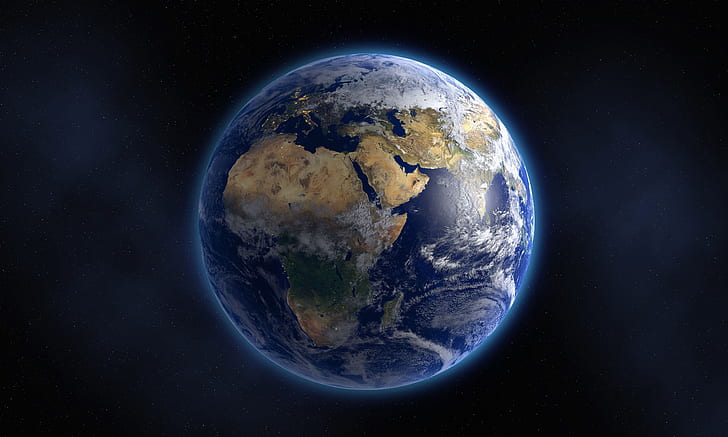 Planet, Bumi, Dunia, Luar Angkasa, Planet Biru, Wallpaper HD