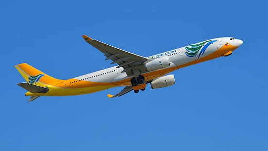 Aviões, Airbus A330, Aviões, Avião, Cebu Pacific Air, HD papel de parede HD wallpaper