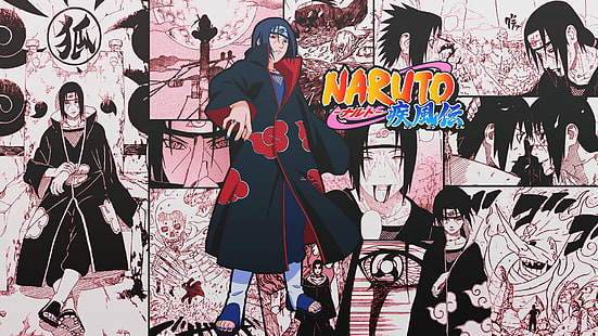 Naruto, Akatsuki (Naruto), Itachi Uchiha, Sasuke Uchiha, HD wallpaper HD wallpaper