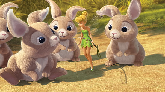 Movie, Secret of the Wings, Rabbit, Tinker Bell, HD wallpaper HD wallpaper