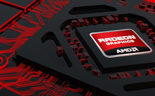 AMD Radeon Графика, графика, radeon, хай-тек, HD тапет HD wallpaper