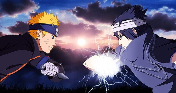 Naruto und Sasuke Wallpaper, Anime, Naruto, Naruto Uzumaki, Sasuke Uchiha, HD-Hintergrundbild