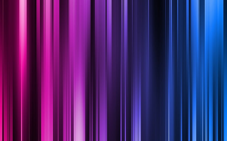 紫と白の窓カーテン、抽象的な、カラフルな、波線、青、紫、 HDデスクトップの壁紙