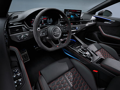 Audi, carro, Audi RS5, interior do carro, HD papel de parede HD wallpaper