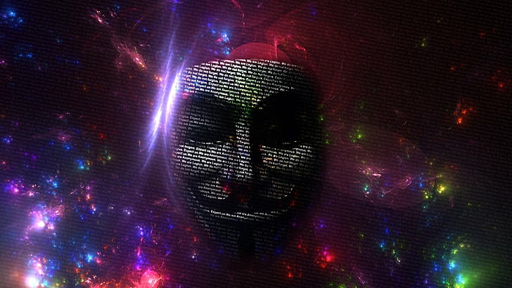 анархия, анонимный, темный, хакер, взлом, маска, садик, вендетта, HD обои