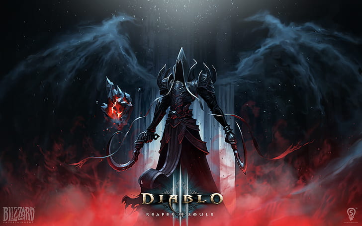 Diablo 3 Reaper of Souls, diablo 3 poster, diablo, souls, reaper, HD тапет