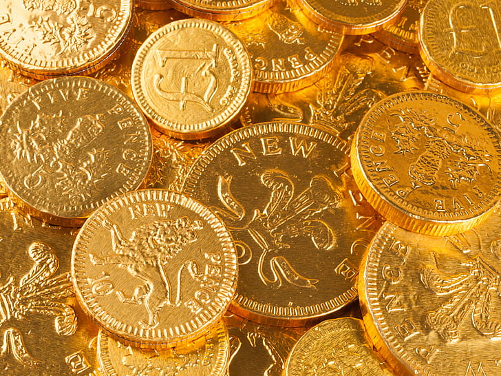 Five Fence gold coins, Chocolate Coins, Five, Fence, gold coins, Macro, Olympus E-3, SLR, Zuiko Digital, Digital  chocolate, currency, digital-camera, digital-slr, foil, food, gold, indoors, money, object, objects, sweets, yellow, coin, finance, wealth, business, banking, gold Colored, HD wallpaper
